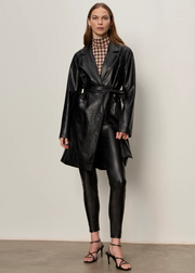 VEGAN LEATHER COAT