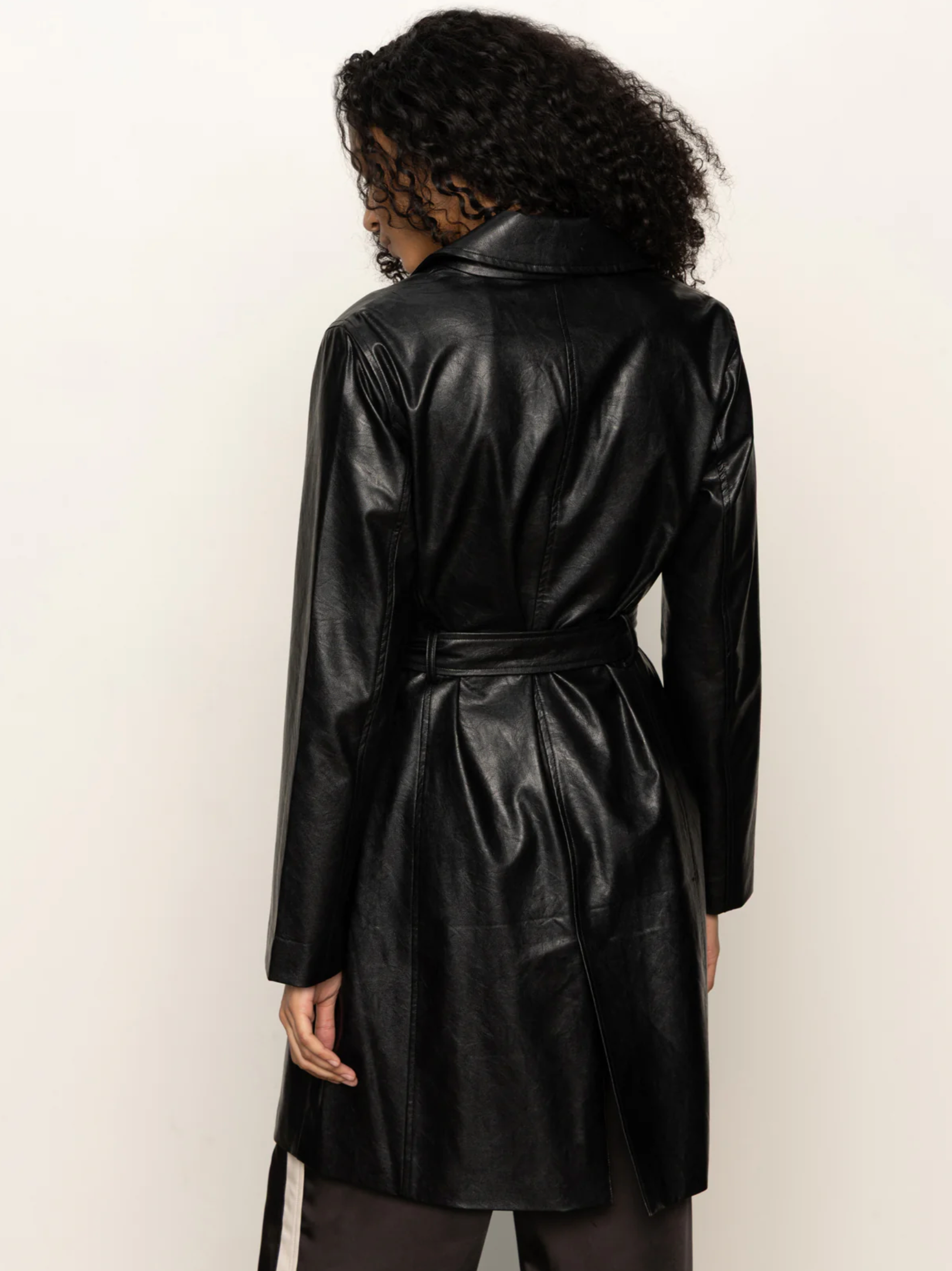 VEGAN LEATHER COAT