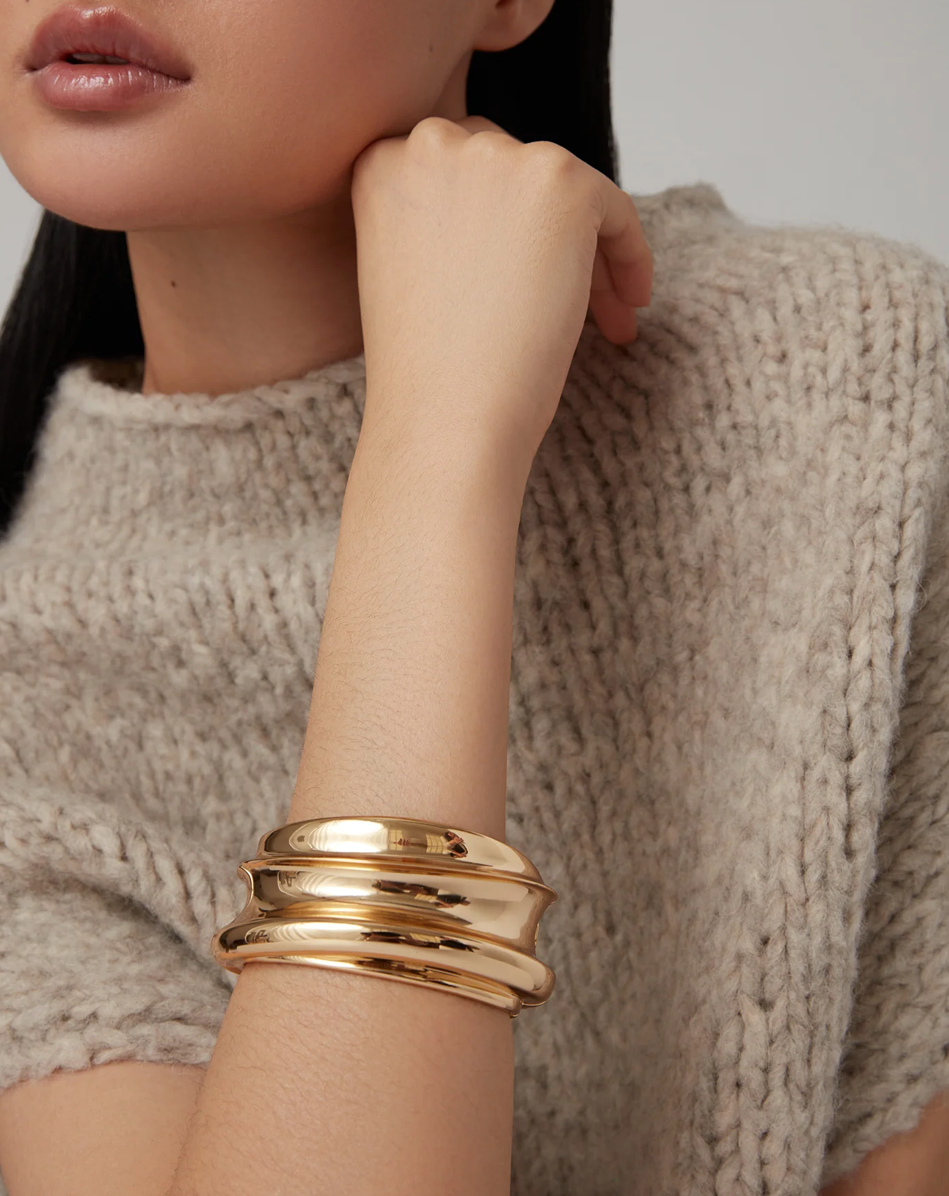 LENNON MEGA BANGLE GOLD