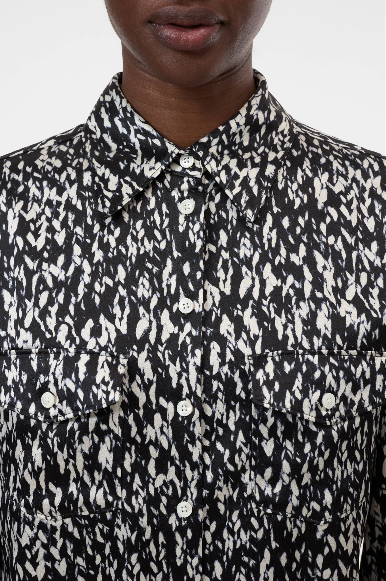 KNIT PRINT SHIRT
