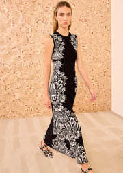 LIANA JACQUARD MIDI DRESS