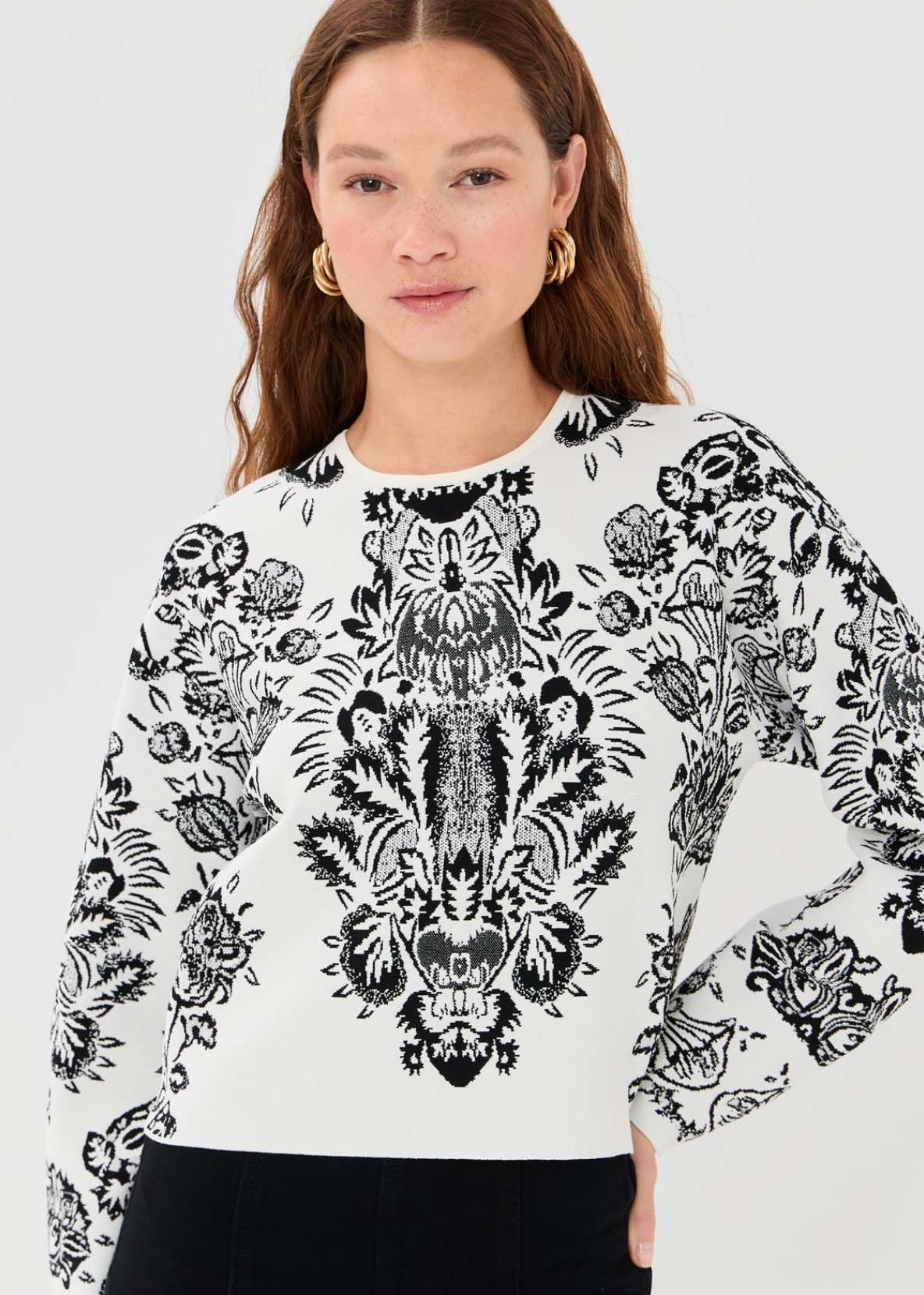 ELISA JAQUARD PULLOVER