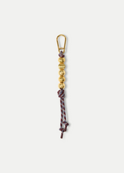 PARACORD 5 BEAD BAG CHARM RAISIN MULTI