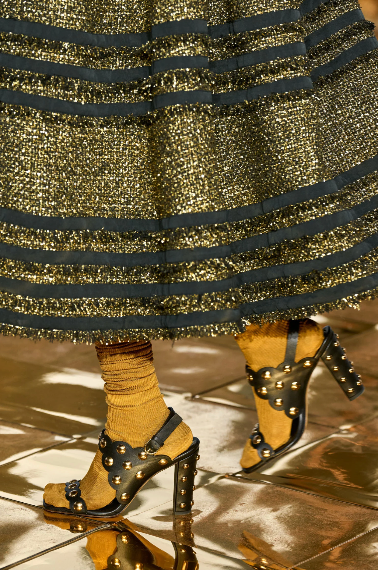 VENDOME STUDDED HIGH HEEL