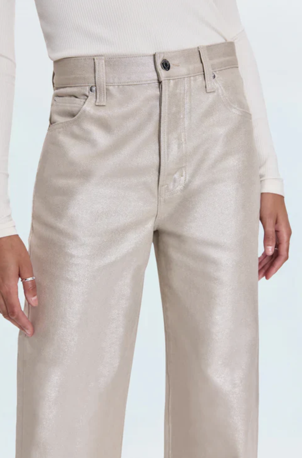 TATE HI RISE BOWED WIDE LEG