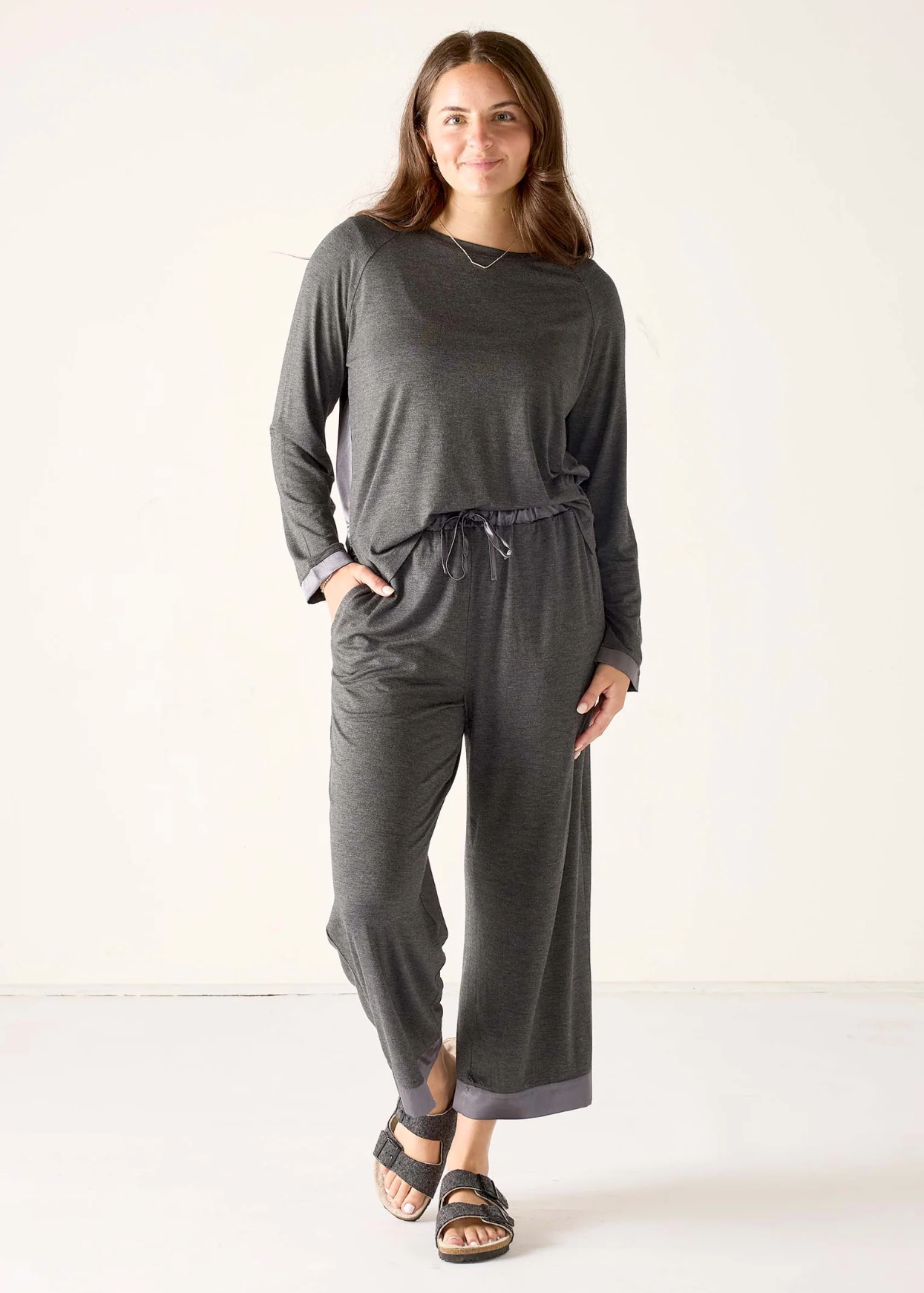 SATIN SAILOR MODAL PAJAMA SET