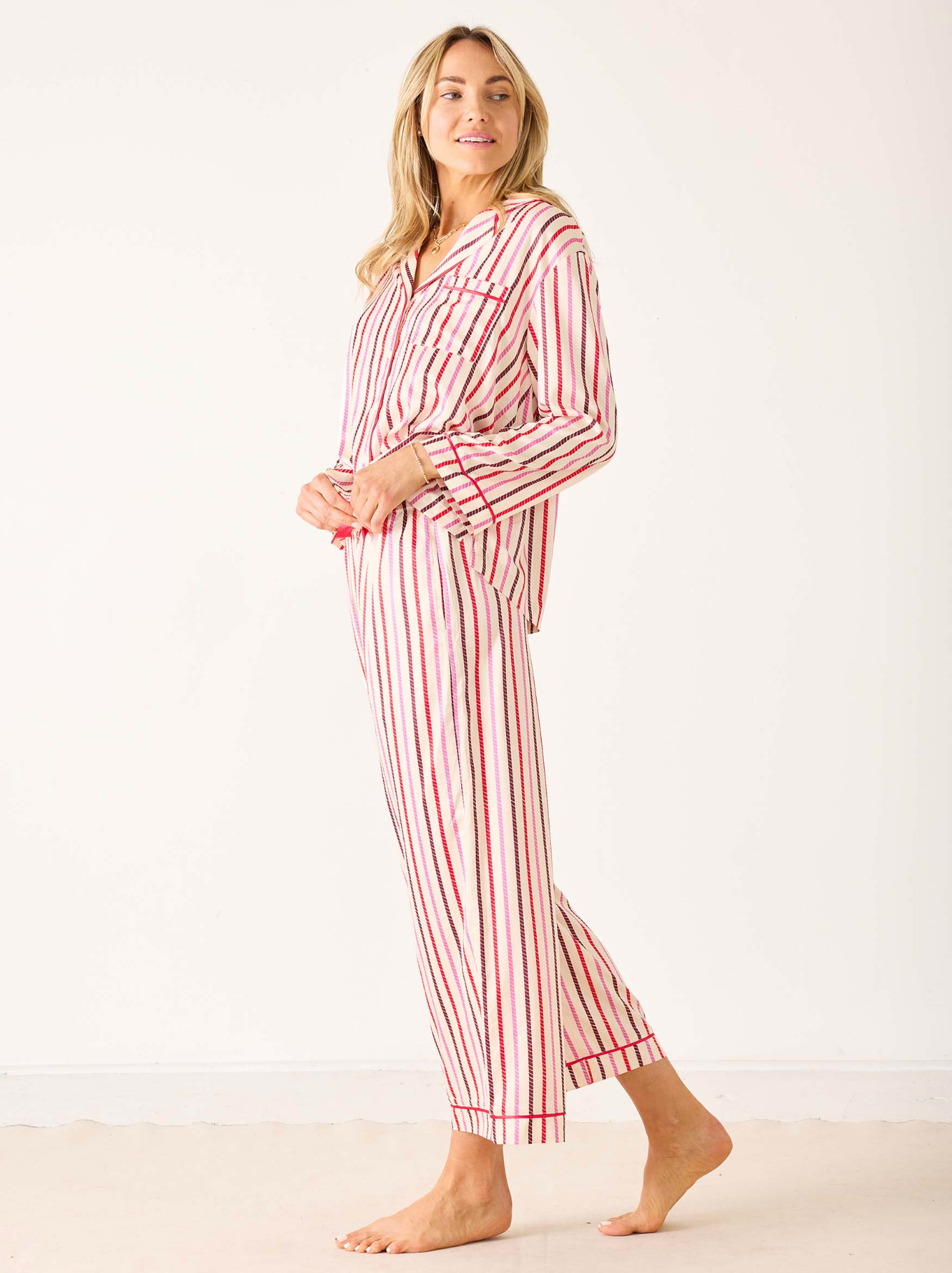 SATIN SAILOR PJ SET
