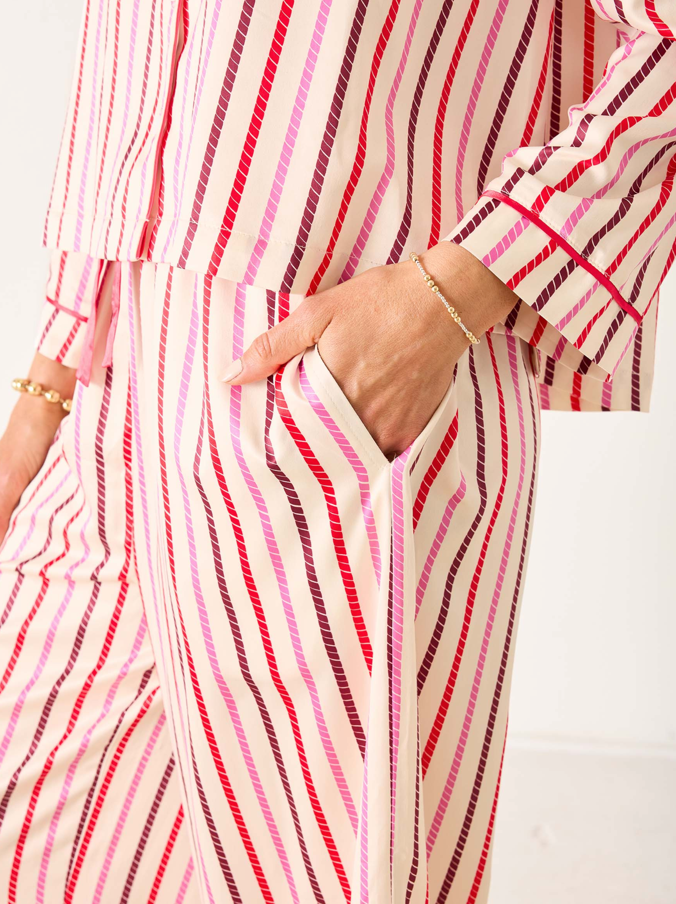 SATIN SAILOR PJ SET