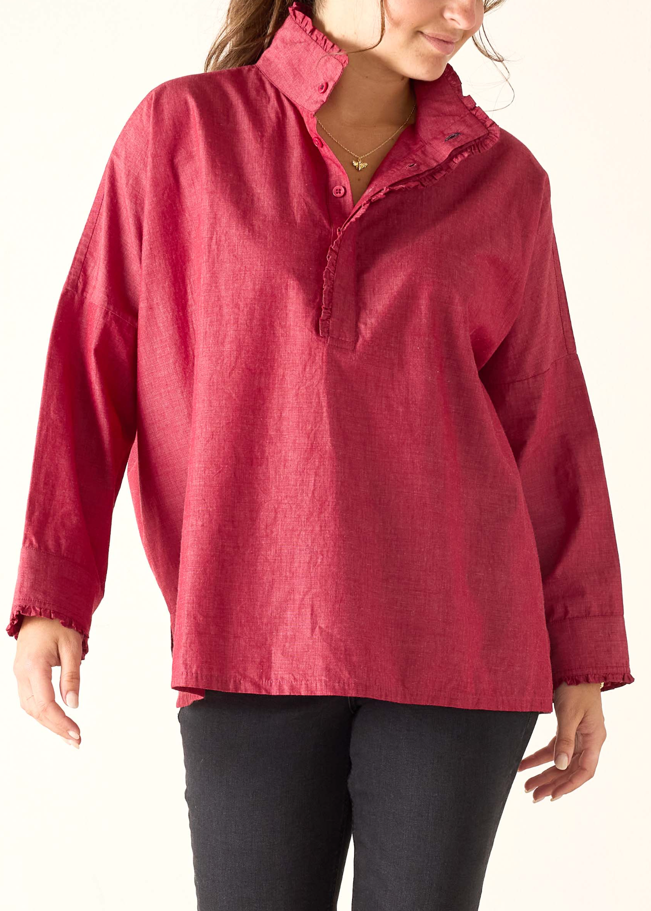 EMERSON RUFFLE TOP