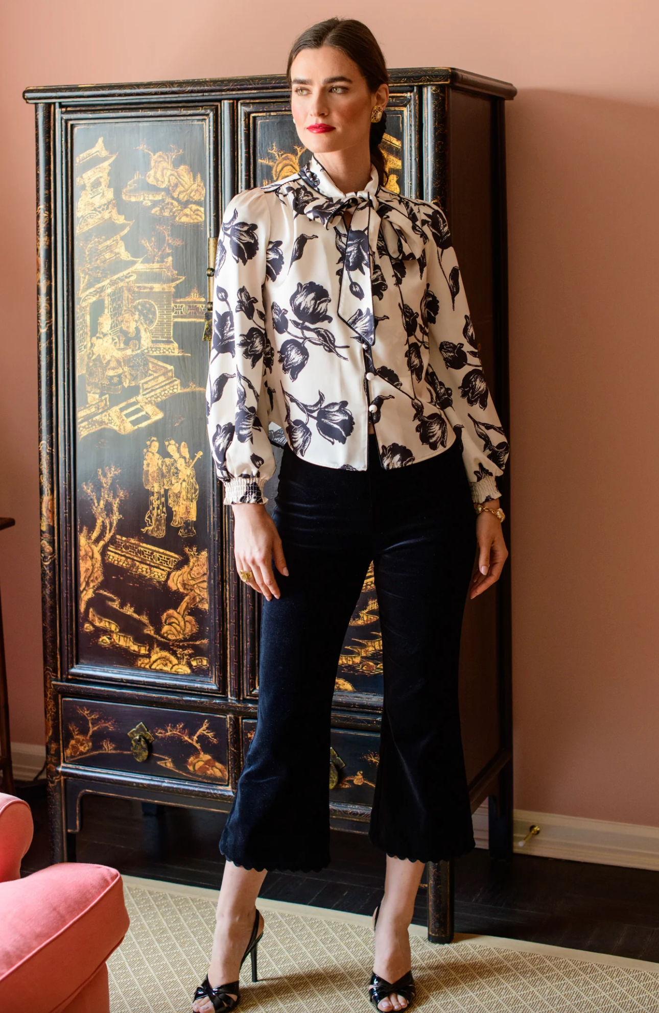 BRIT BOW BLOUSE