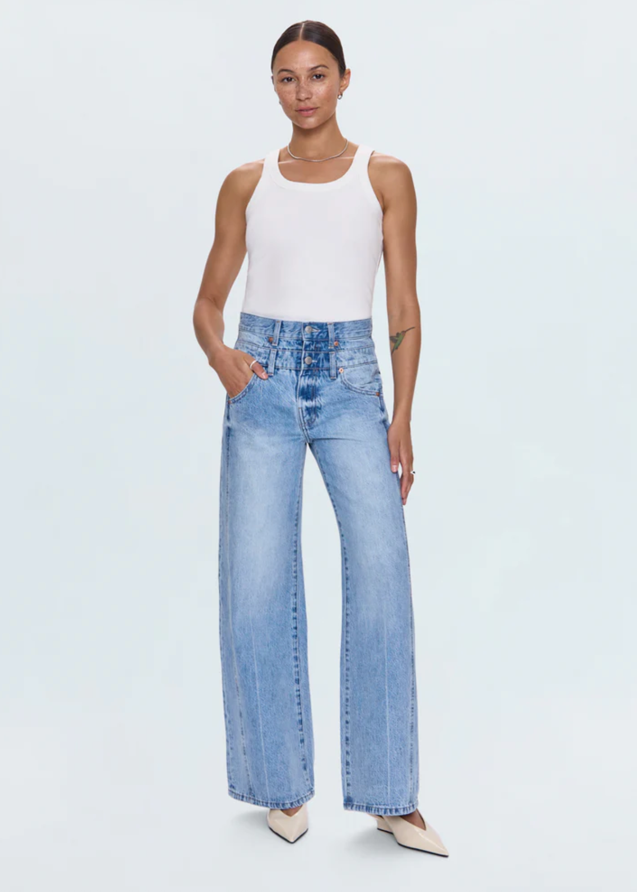 CALEB HI RISE RELAXED STACK WAIST