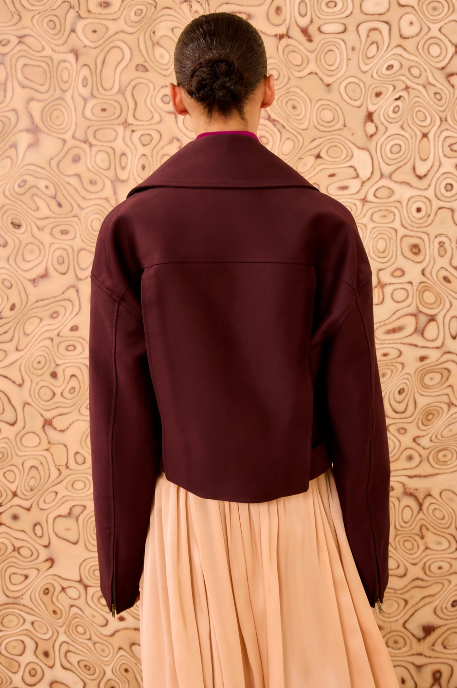 SIGNAL CROPPED BELTED JACKET