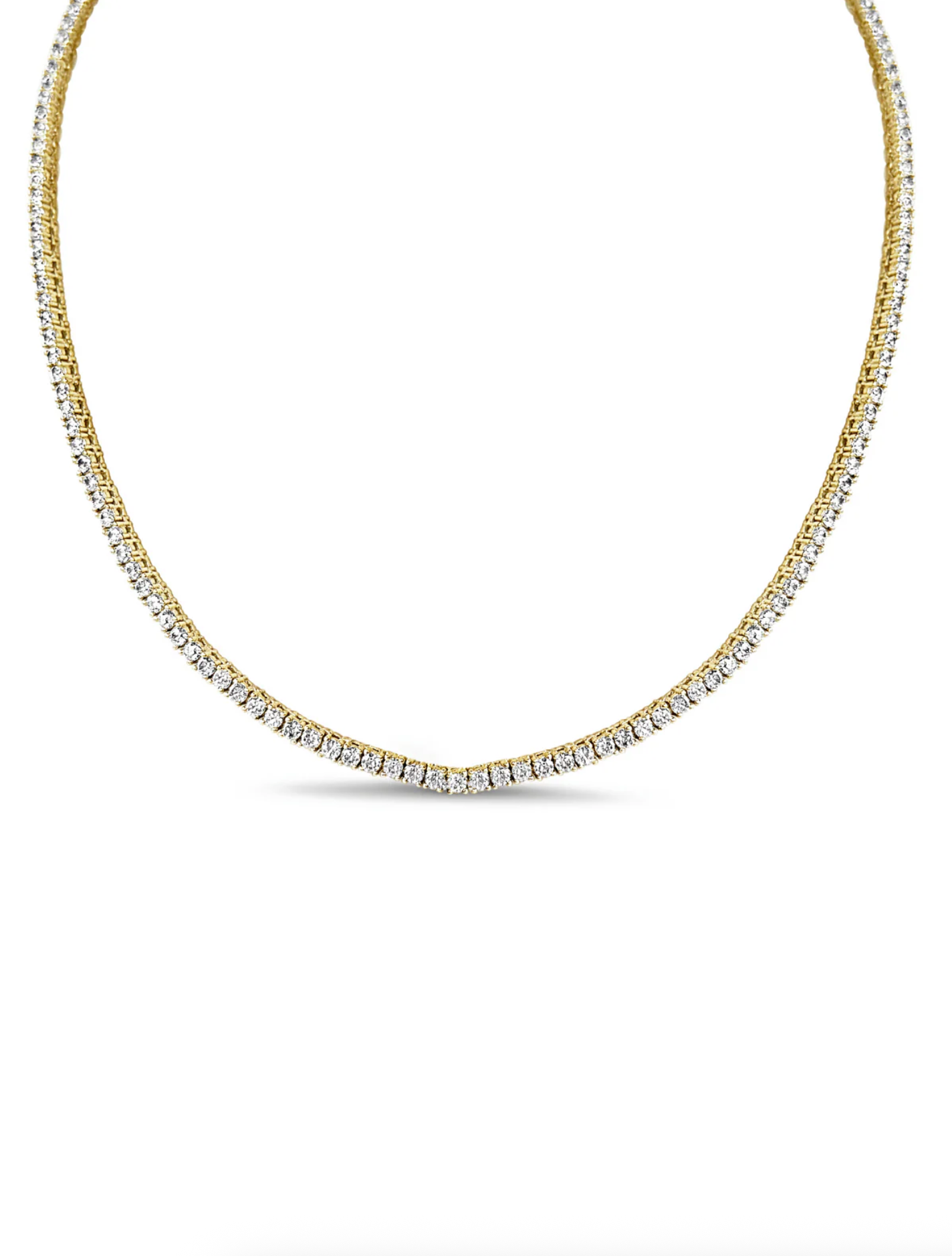 CLASSIC CZ TENNIS NECKLACE YELLOW