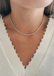 CLASSIC CZ TENNIS NECKLACE YELLOW