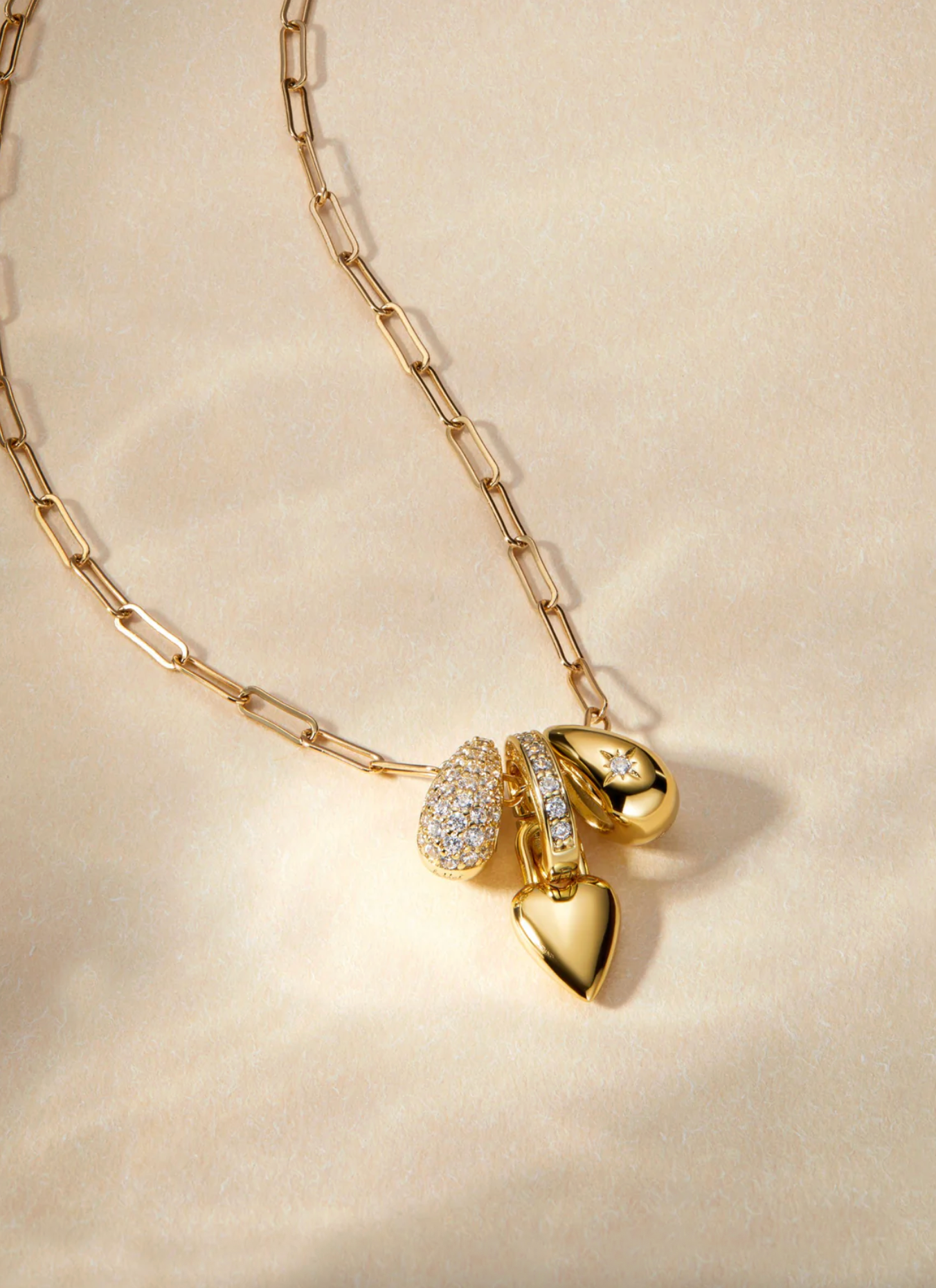 LUCY HEART CHARM NECKLACE