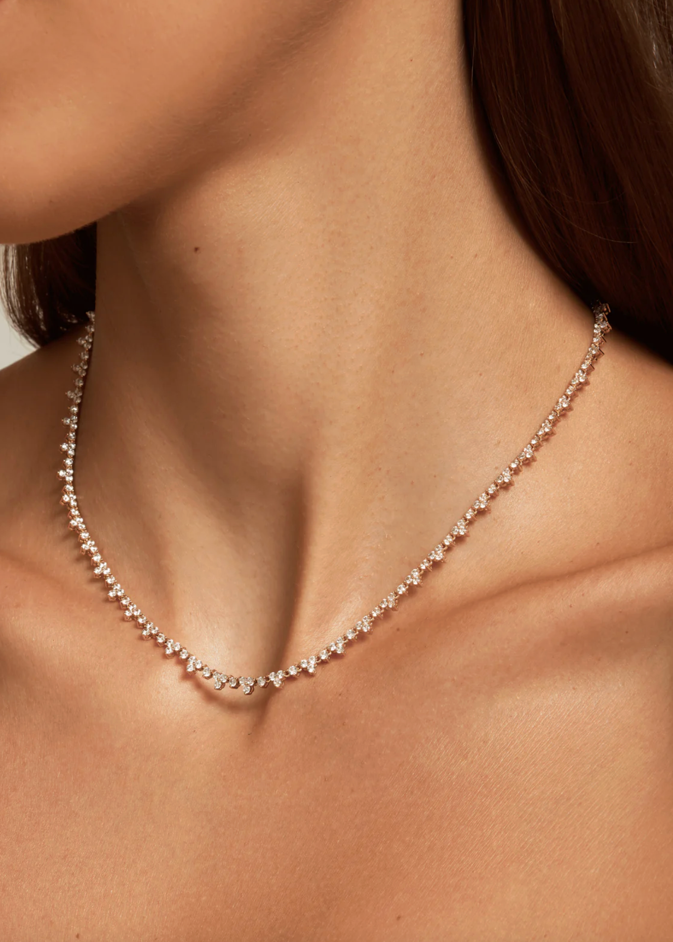 TRIO TENNIS NECKLACE