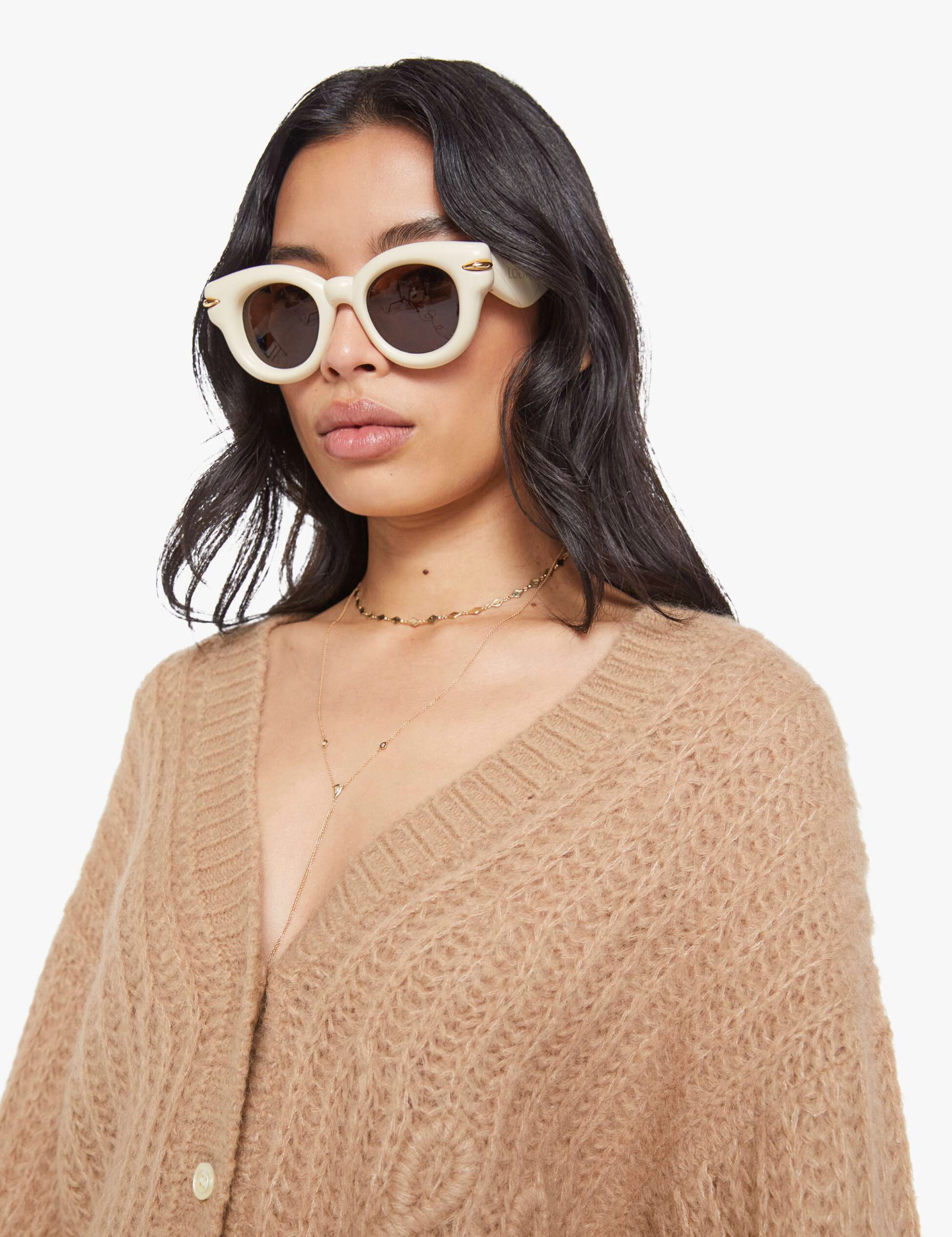 PUFFY SLV VARSITY CARDI