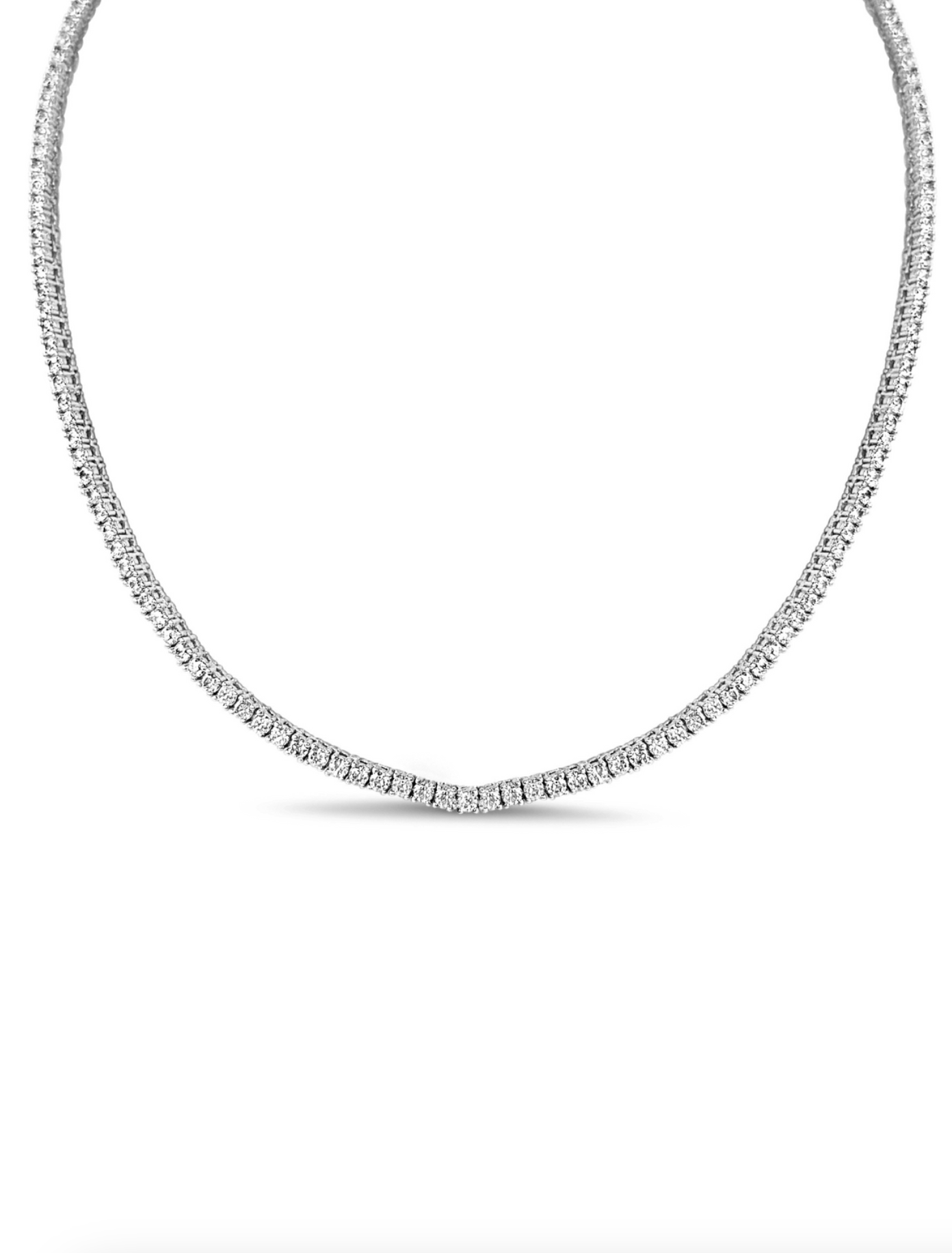 CLASSIC CZ TENNIS NECKLACE SILVER