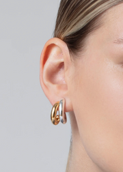 FLORENCE EARRINGS TWO TONE