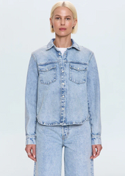THEA SHRUNKEN DENIM SHACKET