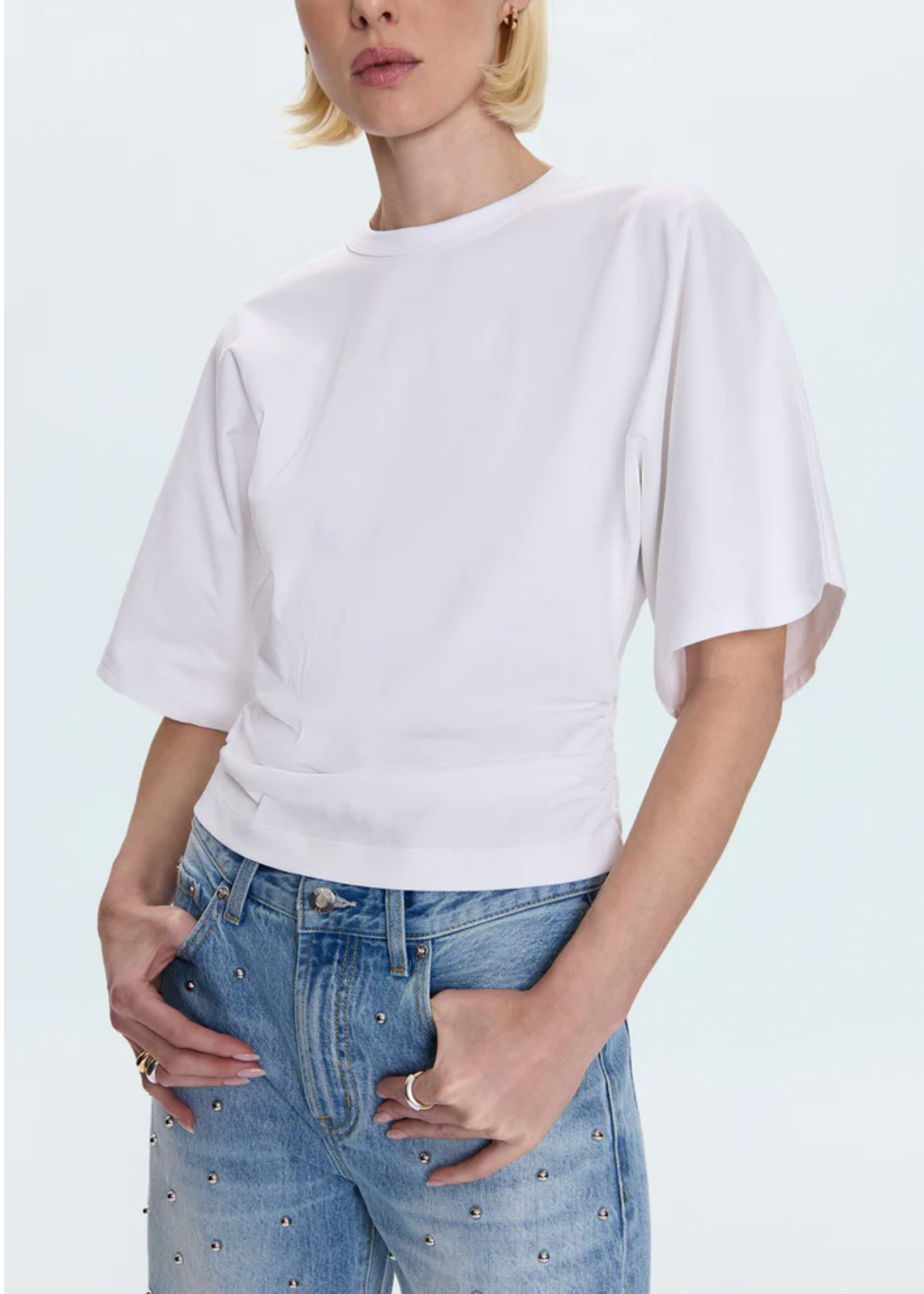 VERONICA KIMONO SLEEVE FITTED TEE