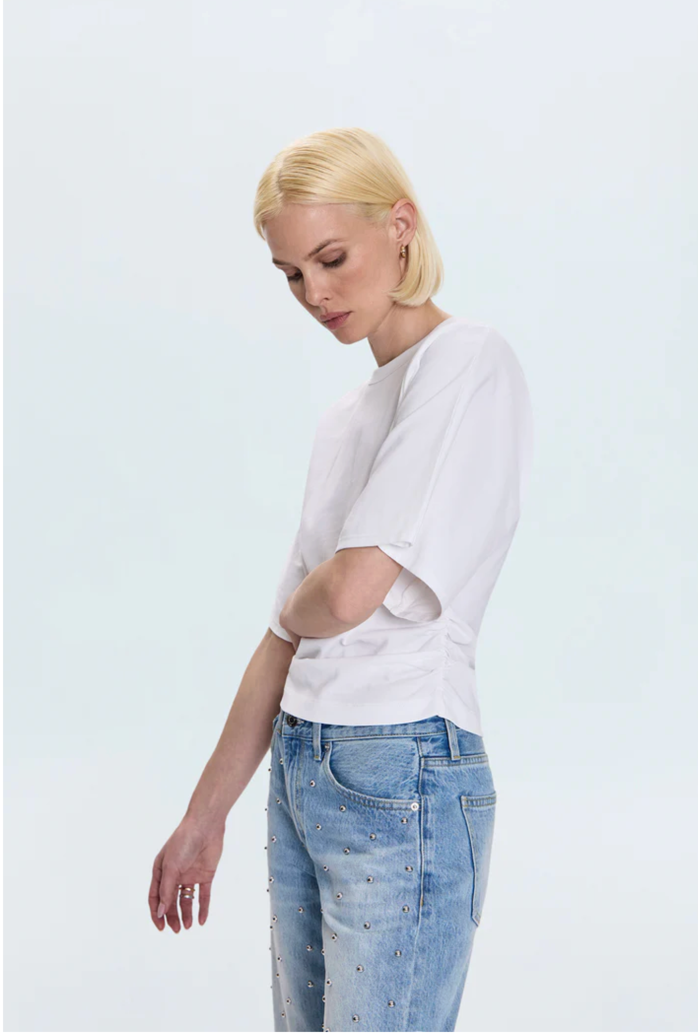 VERONICA KIMONO SLEEVE FITTED TEE