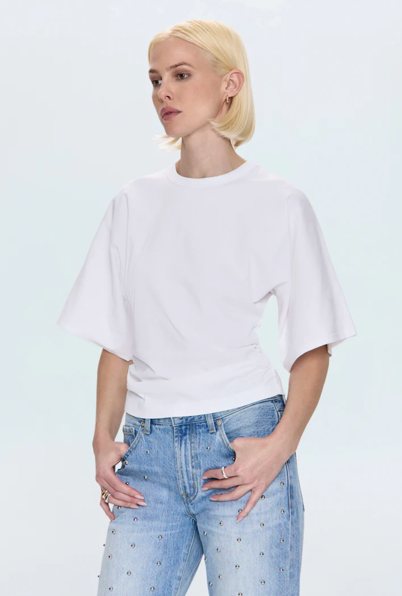 VERONICA KIMONO SLEEVE FITTED TEE