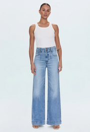 LANA DBL BUTTON HI RISE ULTRA WIDE LEG