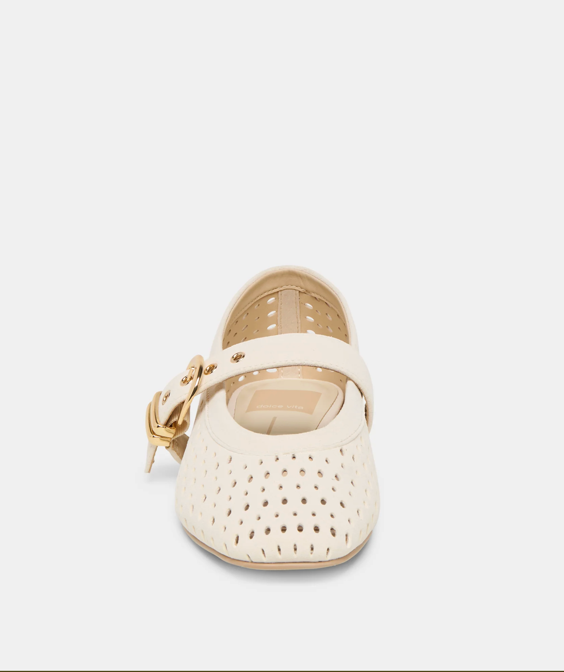 MIKEL SUEDE PERFORATED BALLET FLAT