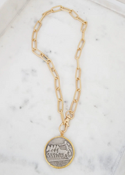 18" XL PAPERCLIP W/VINTAGE COIN