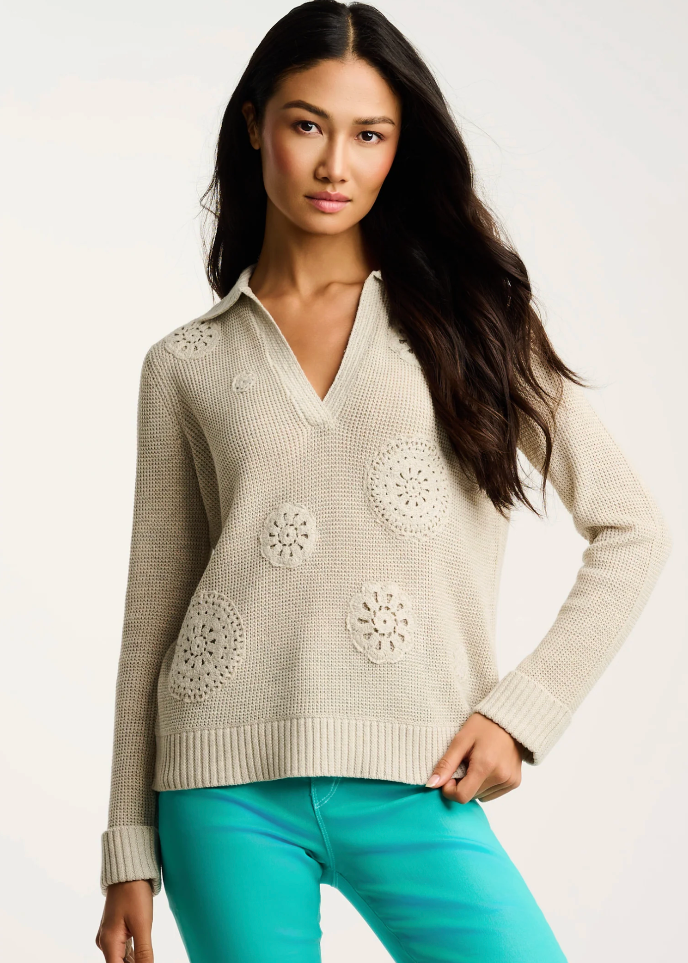 KNIT BLISS COTTON SWEATER