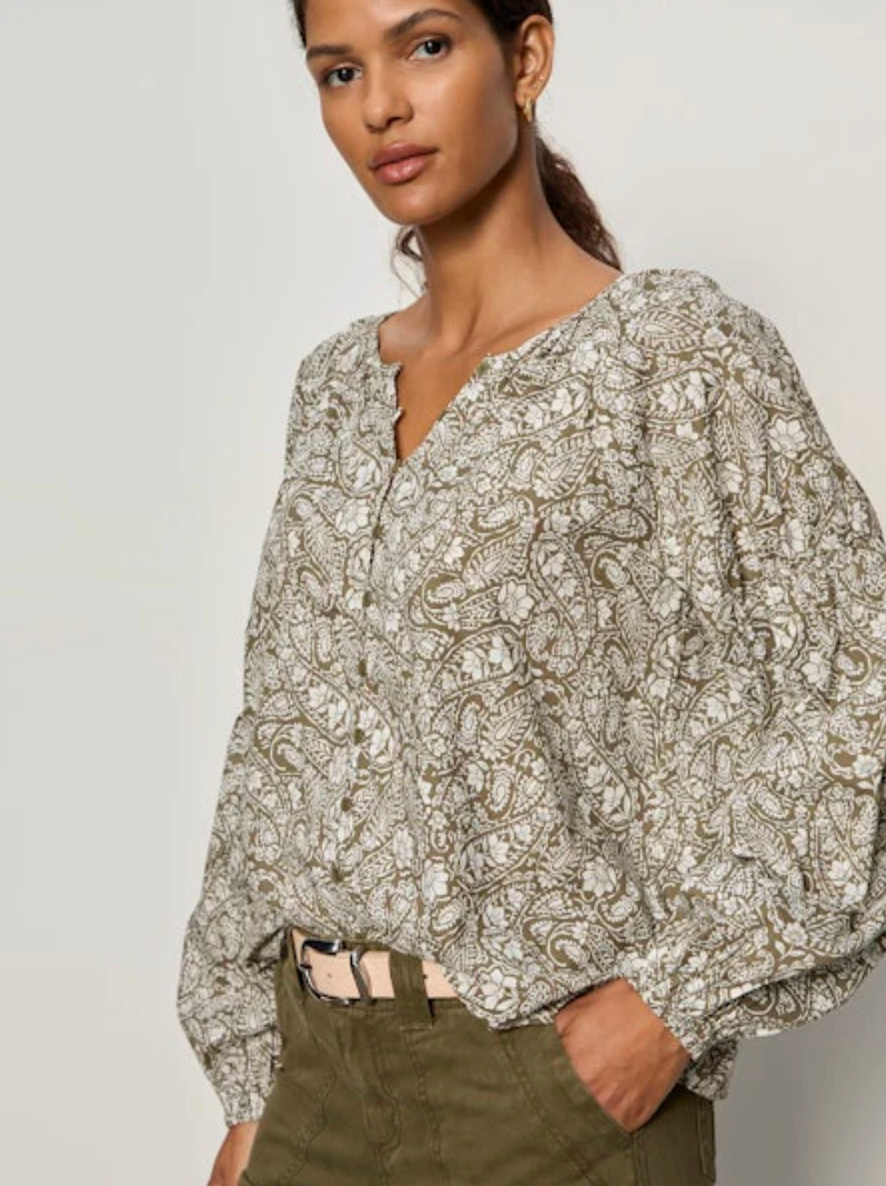 FEELING BEST BUTTON BLOUSE