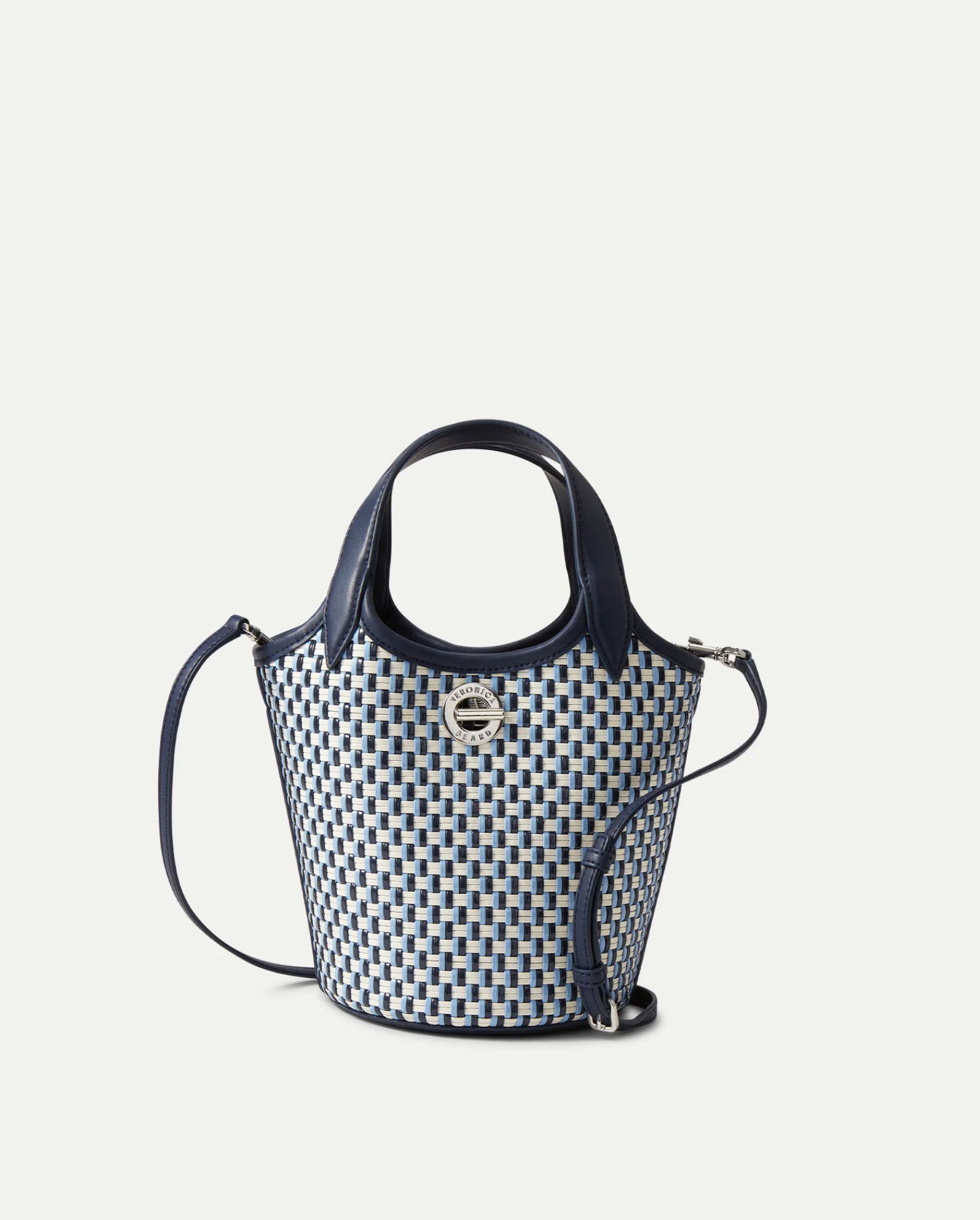 WOVEN ANCHOR CROSSBODY BAG NAVY MULTI