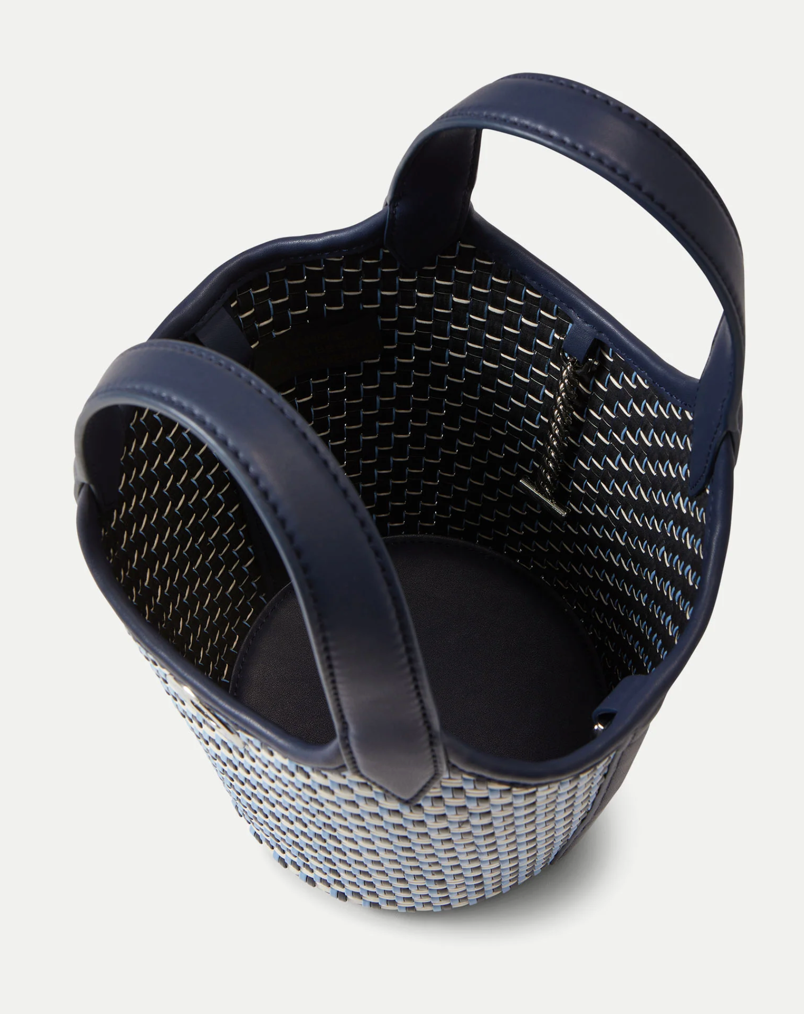 WOVEN ANCHOR CROSSBODY BAG NAVY MULTI