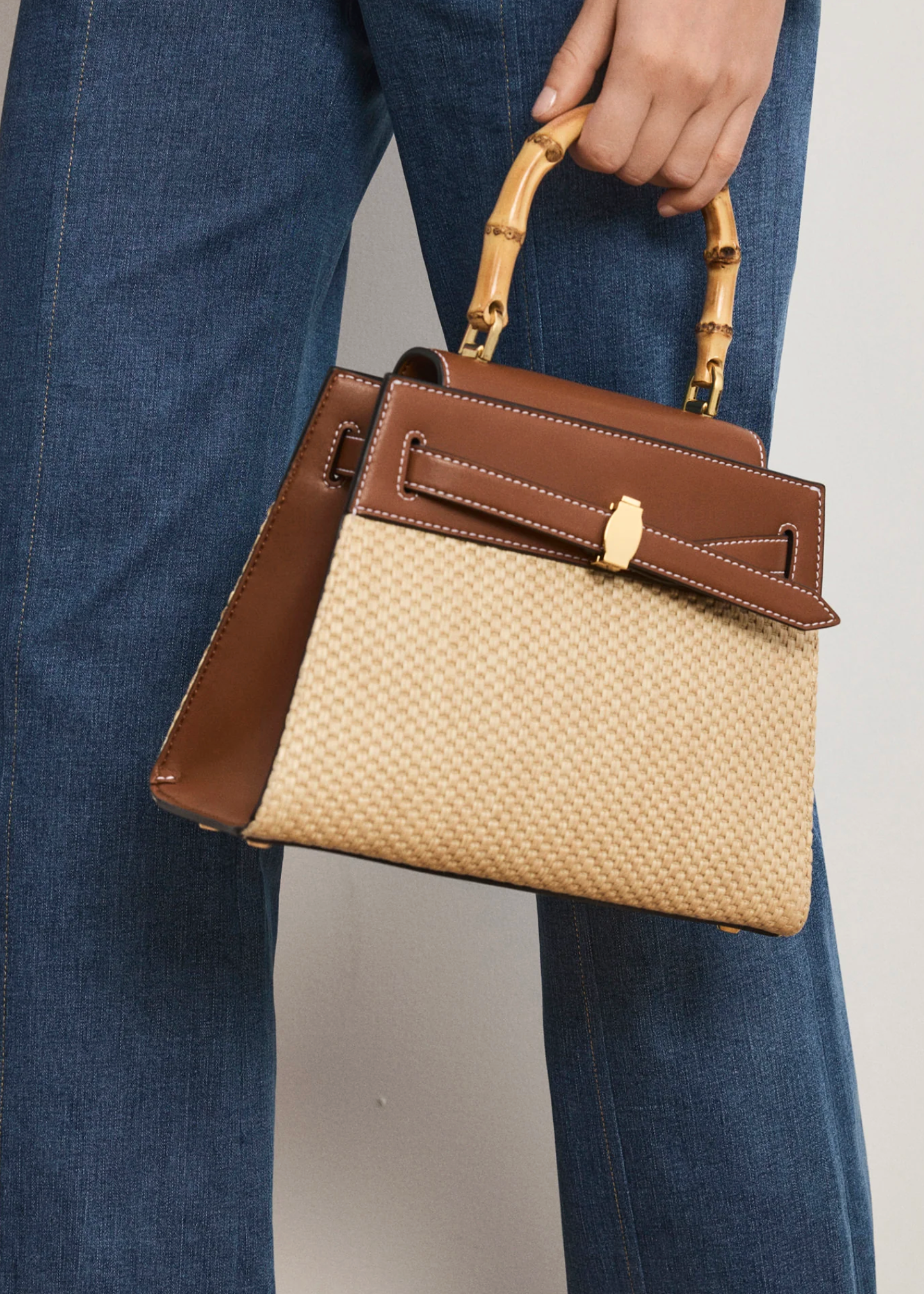 RAFFIA VERONICA BEARD DASH WOVEN CROSSBODY HAZELWOOD/NATURAL