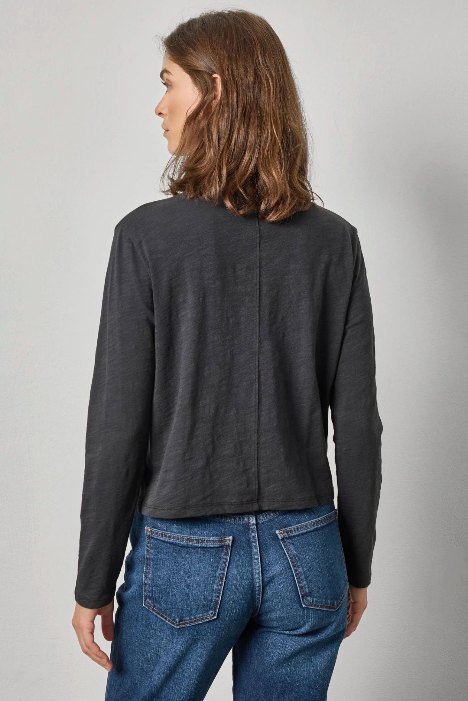 LONG SLEEVE CROPPED BOYFRIEND
