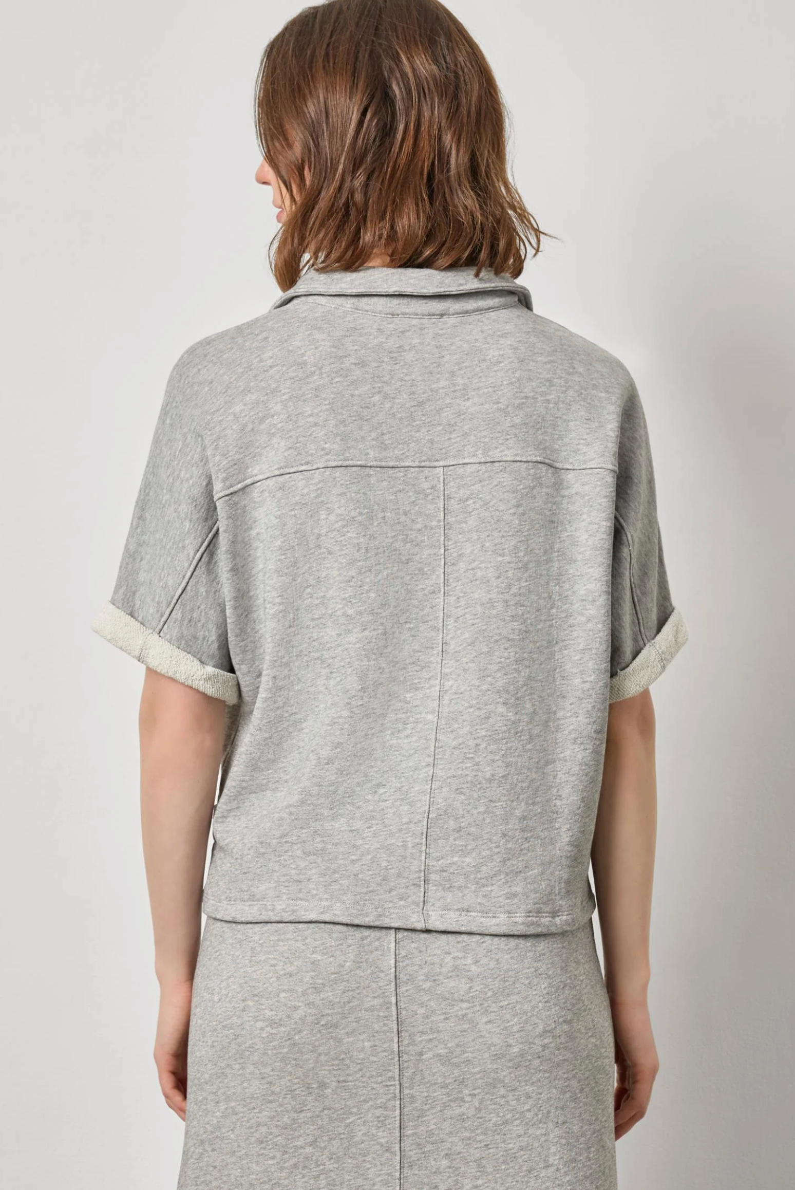 OVERSIZED TERRY POLO