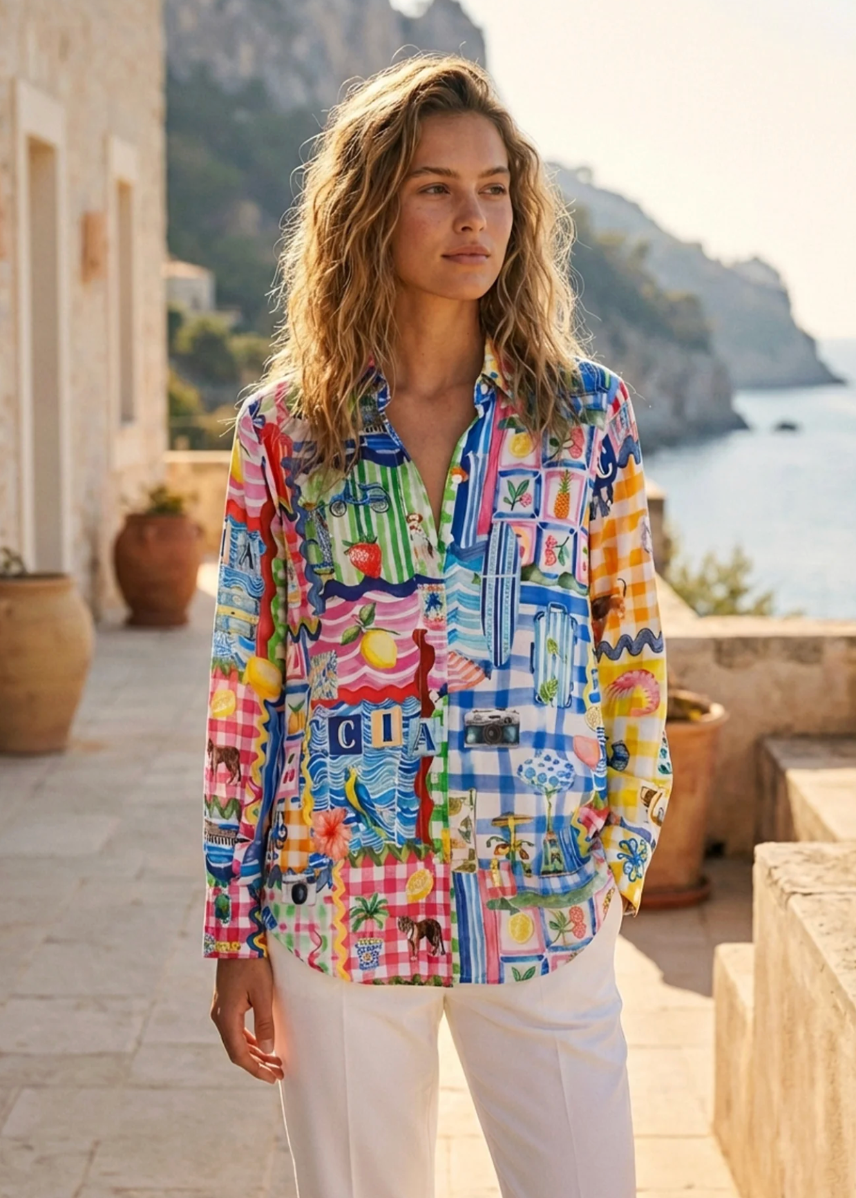 MAFALDA PATCHWORK SHIRT