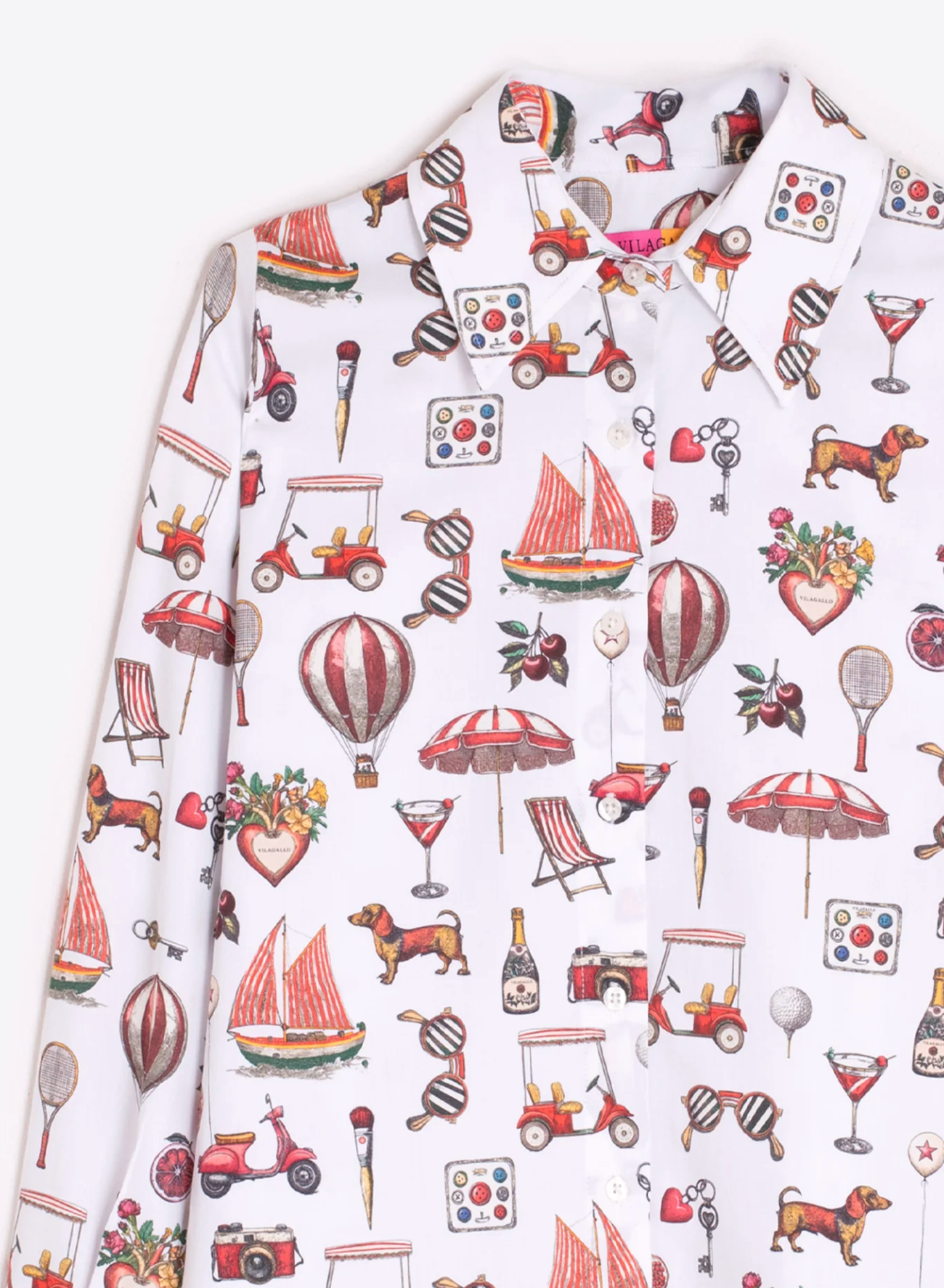 MAFALDA MOTIFS PRINT SHIRT