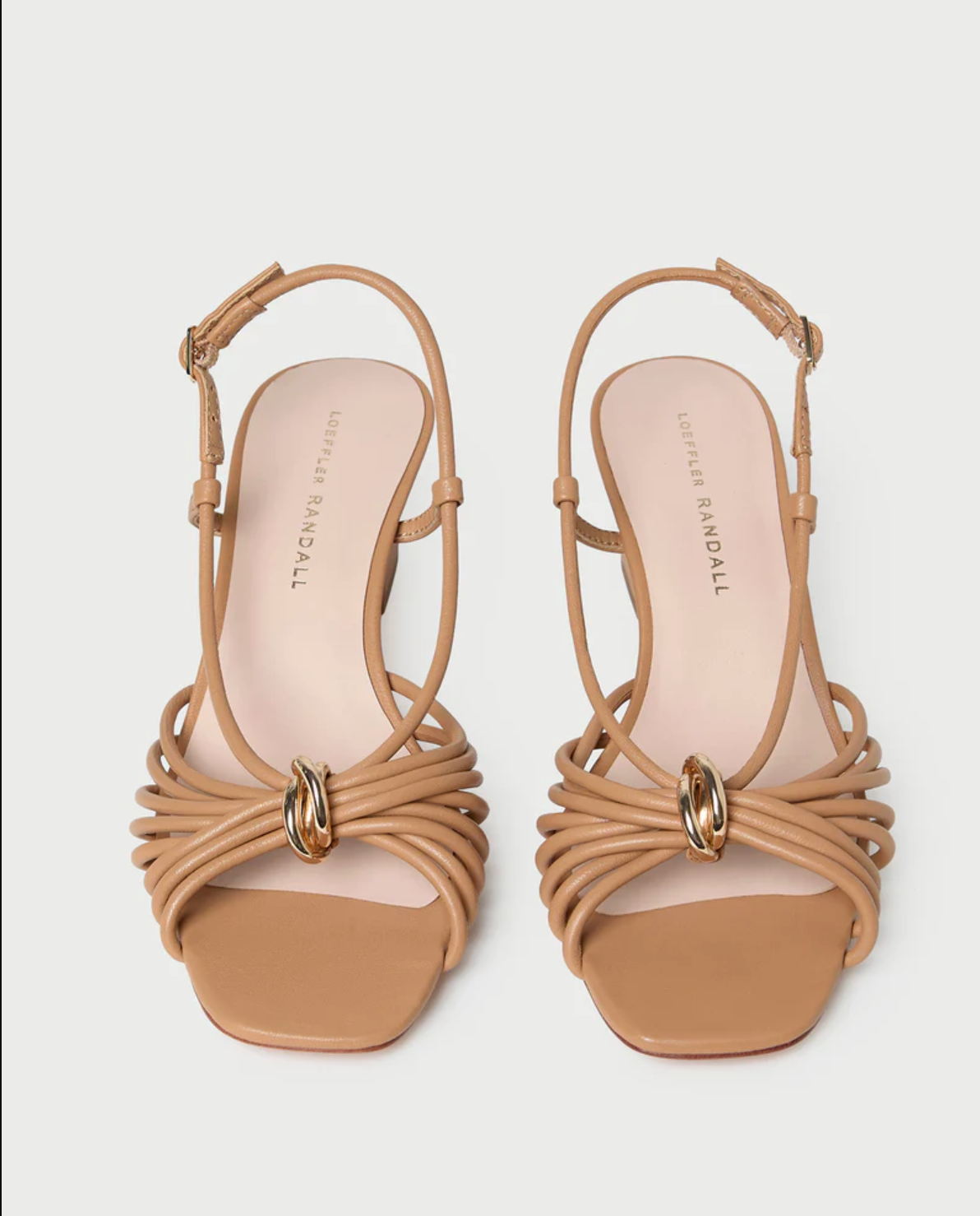 MINNA STRAPPY MID HEEL SANDAL W/HARDWARE 2.25IN