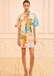PAINTERS DENIM MINI DRESS