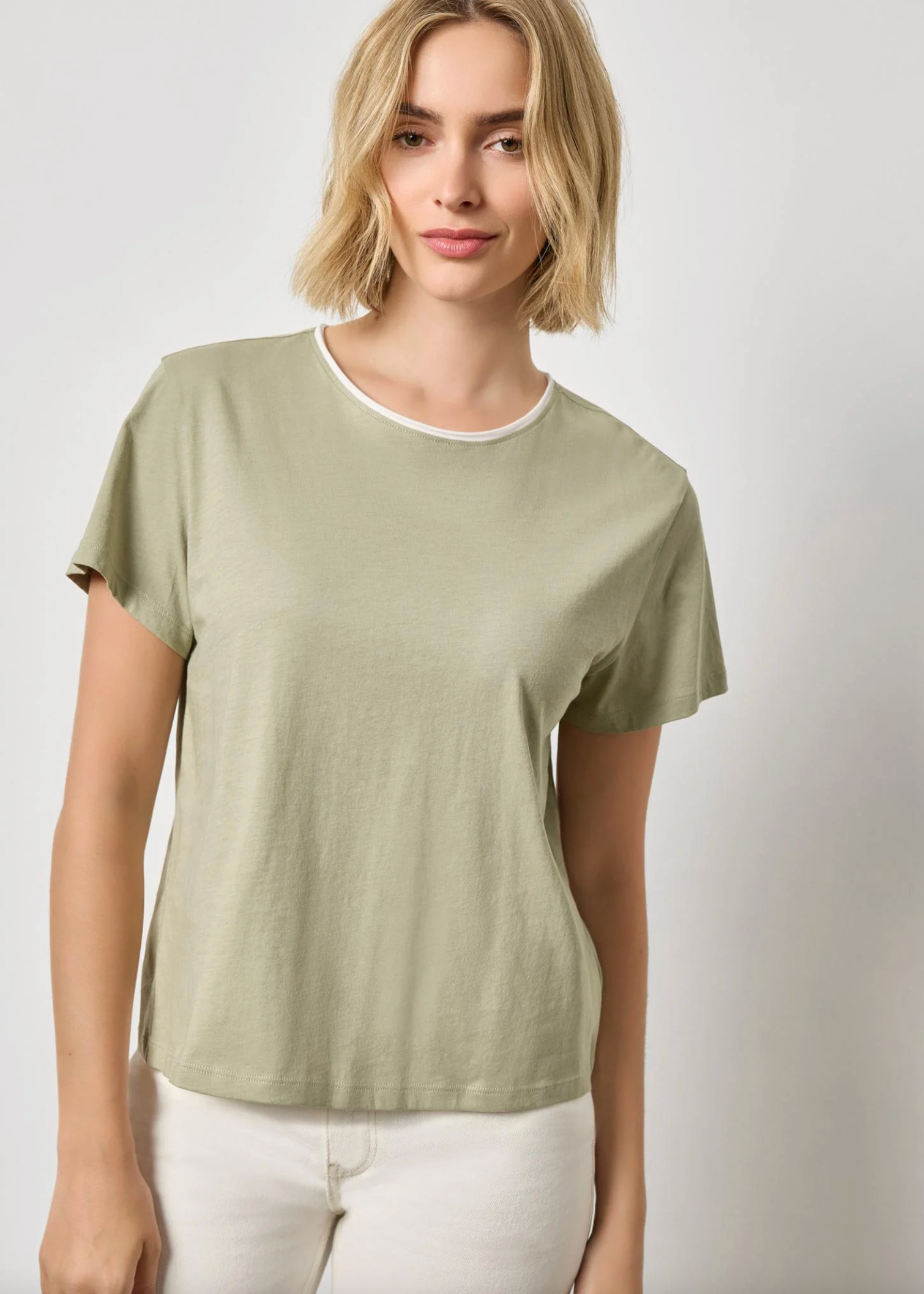 CONTRAST ROLL RELAXED CREW