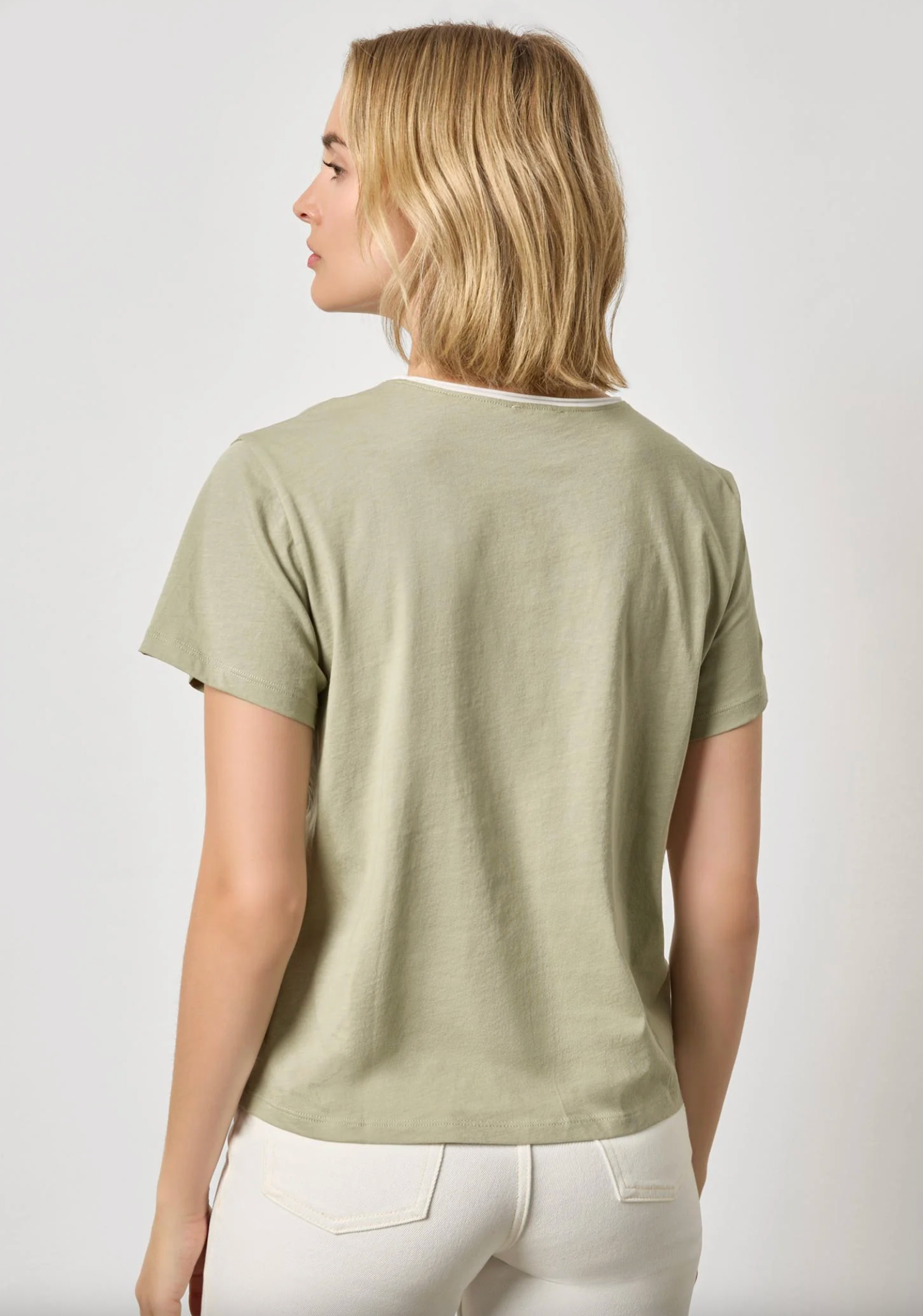 CONTRAST ROLL RELAXED CREW