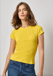 RIBBED SLUB CREWNECK TEE