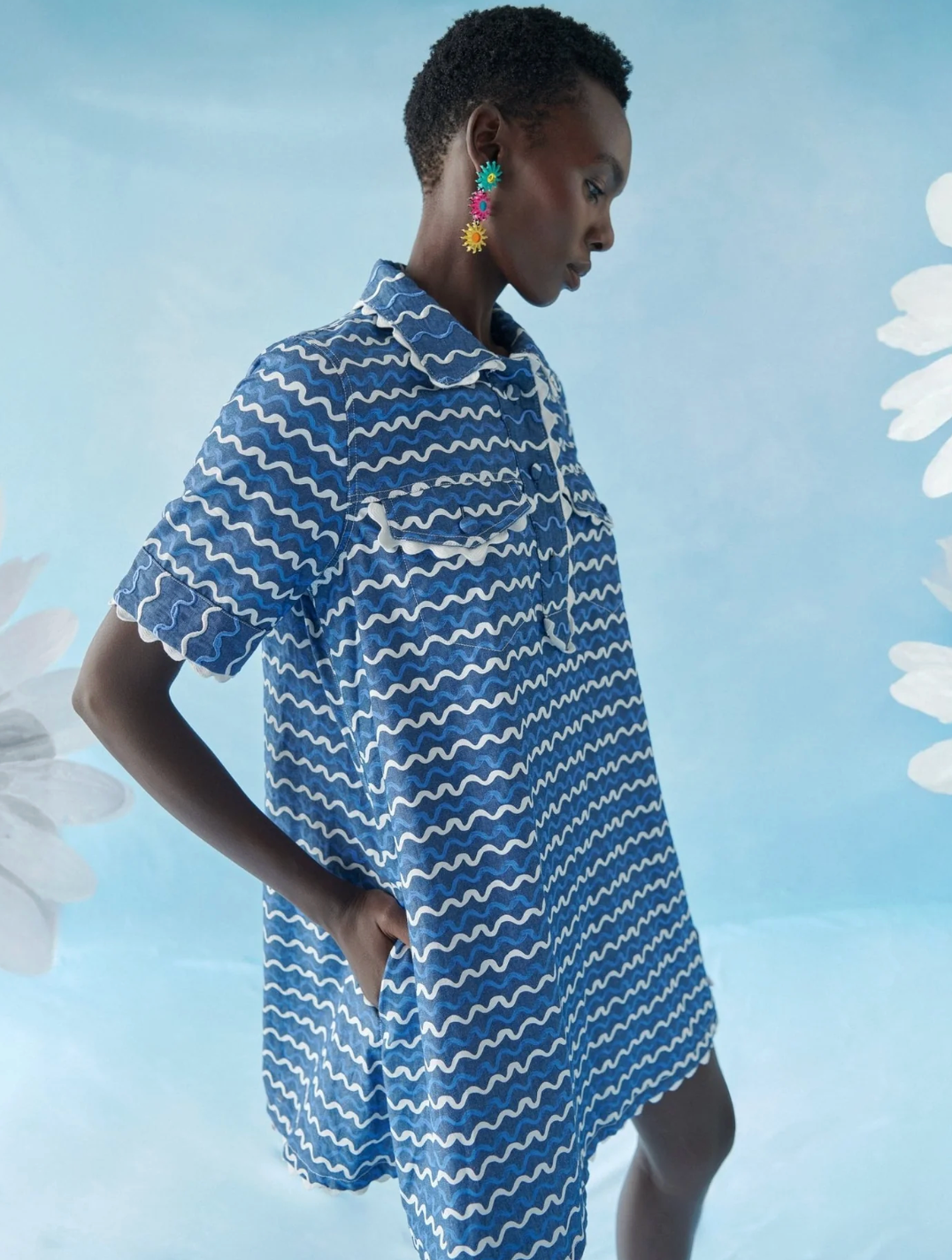 BLUEBERRY WAVE DRESS