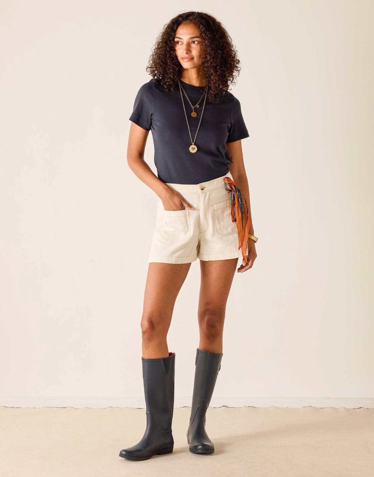 COCO SAILOR TWILL SHORTS