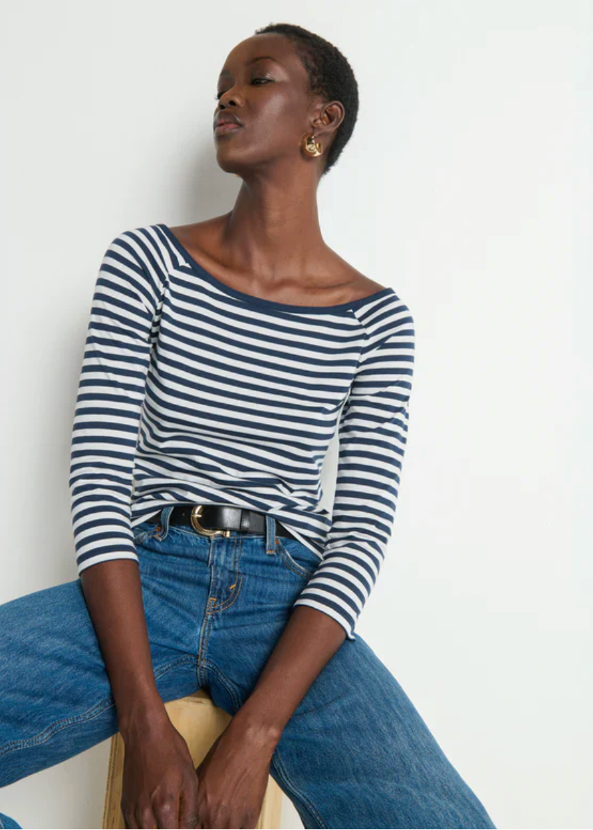 DANIKA SCOOP NECK TEE