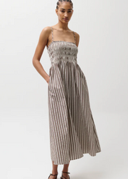 BIANCA SHIRRED BODICE DRESS