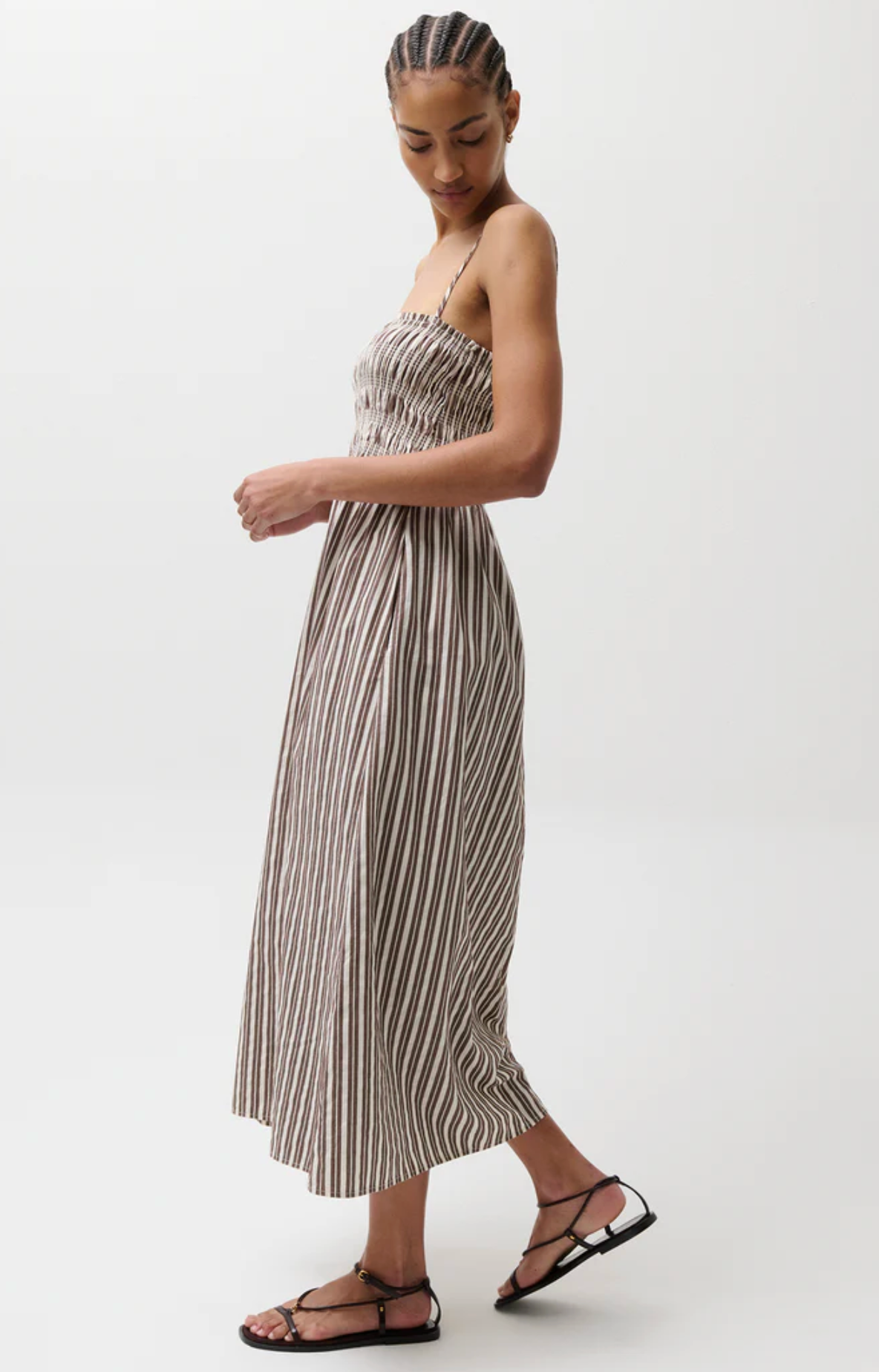 BIANCA SHIRRED BODICE DRESS