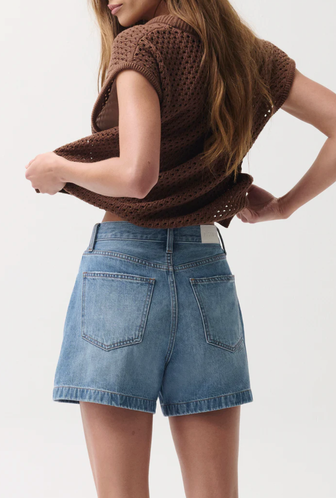 BECK OPEN KNIT CROPPED SWEATER